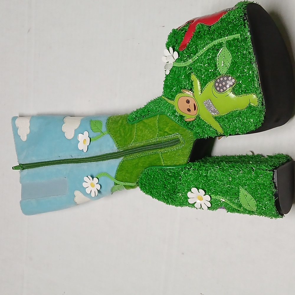 Dolls Kill x Teletubbies Platform Boots Multicolor Fur & Turf Kawaii RARE Size 6 - Picture 14 of 16